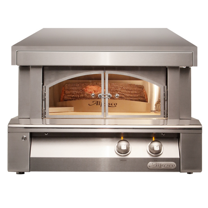 Alfresco 30-Inch Countertop Outdoor Pizza Oven Plus | High-Performance Gas-Fired Oven