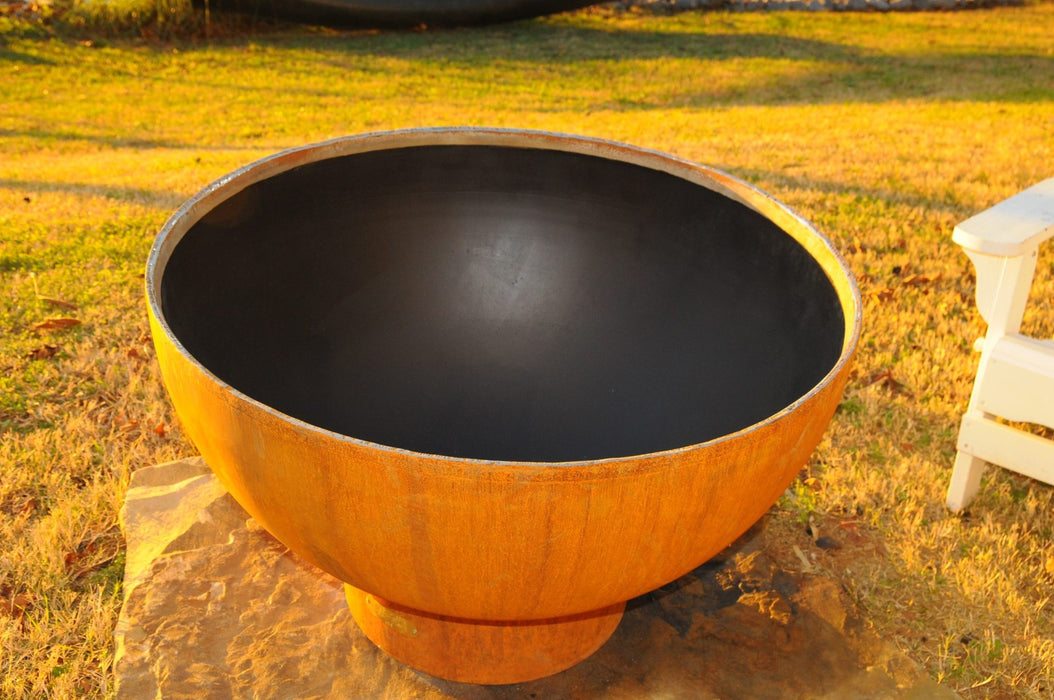 Fire Pit Art Crater Minimalistic 36" Carbon Steel Round Fire Pit