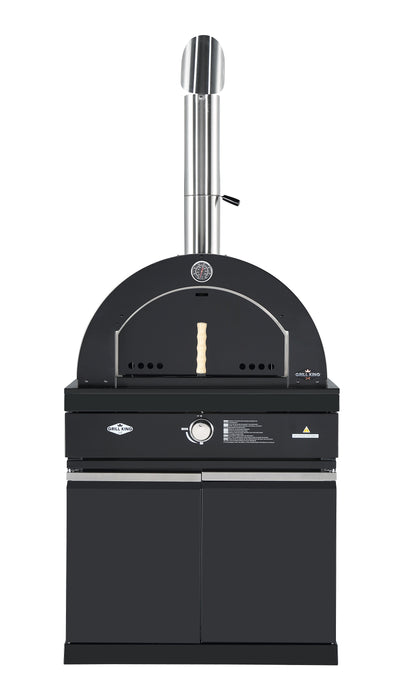 22” Gas Pizza Oven Module | Suits Kingsley BBQs Kitchen | Portable with Trolley, Shelves, and Castors