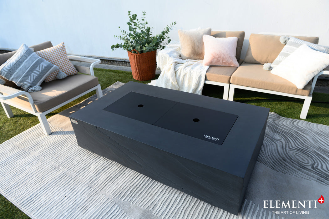 Elementi Plus Cape Town Concrete Fire Table Pit Black OFG410SL