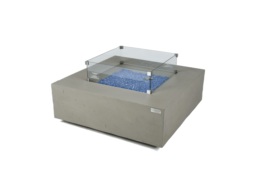 Elementi Plus Capertee Concrete Square Fire Table Pit Grey OFG411SG