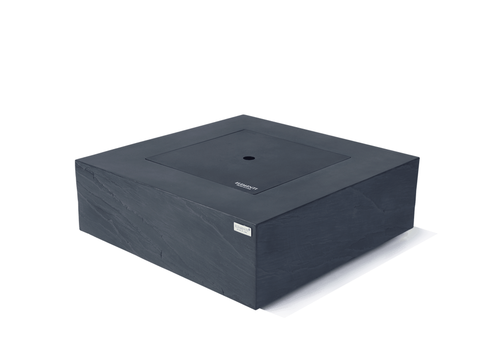 Elementi Plus Roraima Concrete Square Fire Table Pit Black OFG411SL