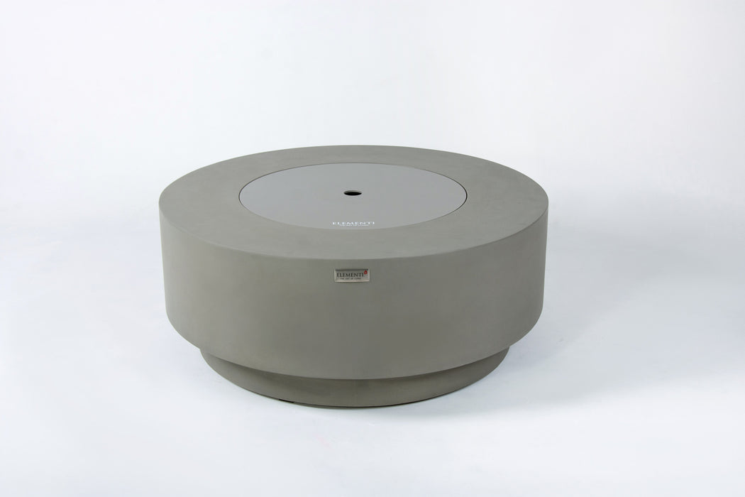 Elementi Plus Colosseo Concrete Round Fire Table Pit Grey OFG414LG