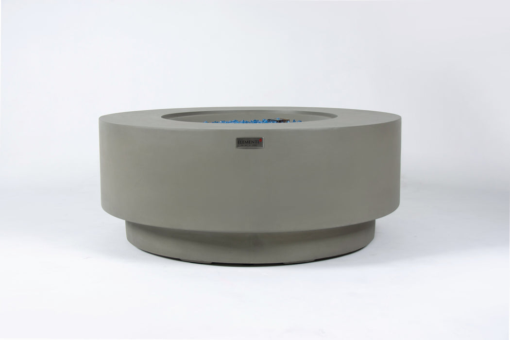 Elementi Plus Colosseo Concrete Round Fire Table Pit Grey OFG414LG