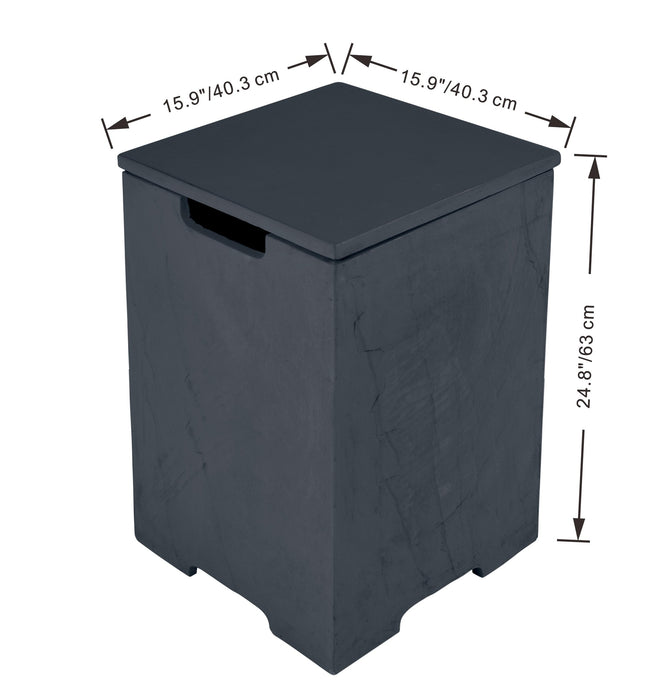 Elementi Plus Concrete Black Tank Cover ONB404SL