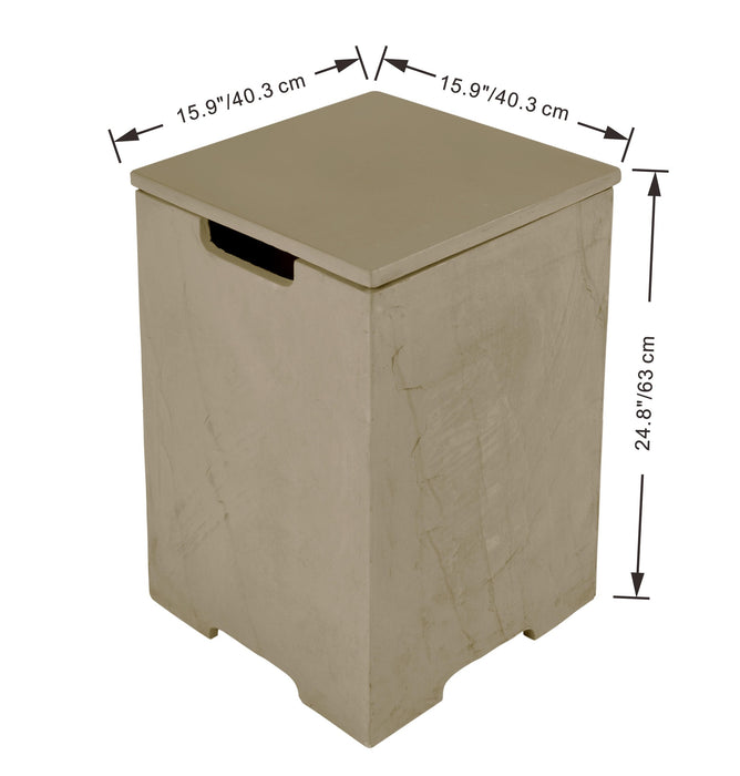 Elementi Plus Concrete Brown Tank Cover ONB404SY