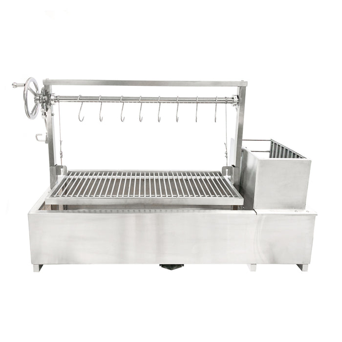 Tagwood BBQ Built In Argentine Santa Maria Wood Fire & Charcoal Gaucho Grill Stainless Steel BBQ05SS