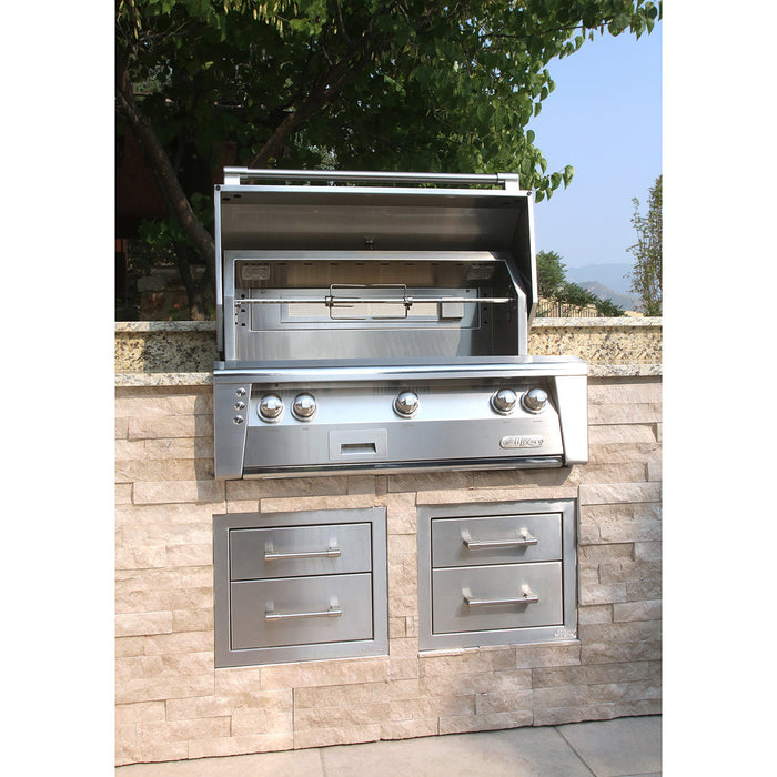 Alfresco ALXE 36-Inch Freestanding Gas Grill with Rotisserie and LED Lights (ALXE-36C-LP/NG)